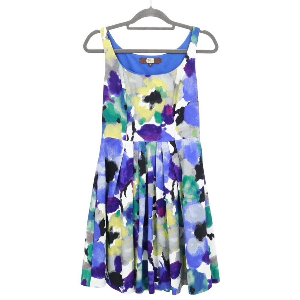Eva Franco Mini Dress Women 4 Blue Art To Wear Twee Contemporary Feminine Casual